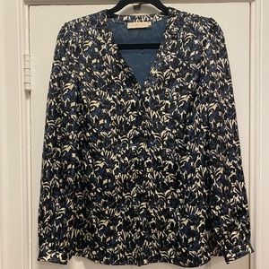 Tory Burch Long Sleeved Silk top size 6
